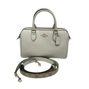 Pre-owned Leather handbags Coach Pre-owned , White , Dames