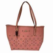 Pre-owned Leather handbags Coach Pre-owned , Pink , Dames