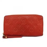 Pre-owned Leather wallets Louis Vuitton Vintage , Red , Dames