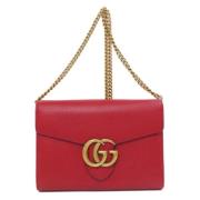 Pre-owned Leather gucci-bags Gucci Vintage , Red , Dames