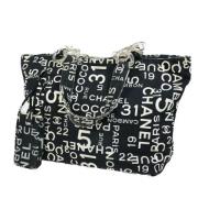 Pre-owned Canvas chanel-bags Chanel Vintage , Black , Dames