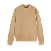 Stijlvolle Sweater voor Mannen Scotch & Soda , Beige , Heren