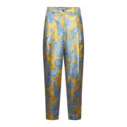 Bloemen Paisley Print Gele Broek Etro , Multicolor , Dames