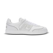 Zwaan trainers in kalfsleer en suède Balmain , White , Dames