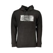 Luxe hoodie met iconisch logo Cavalli Class , Black , Heren