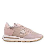 Poederroze Suède Sneakers 70's Stijl Philippe Model , Pink , Dames