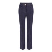 Wijd Uitlopende Denim Broek Guess , Blue , Dames