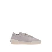 Grijze Leren Aerobic Lage Sneakers Fear Of God , Gray , Heren