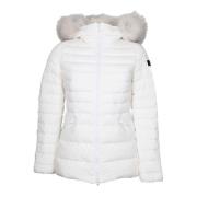 Slimme TurHerent Donsjas met Bont Peuterey , White , Dames