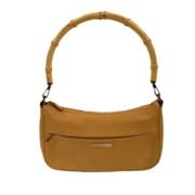 Pre-owned Leather handbags Gucci Vintage , Beige , Dames