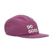 5-Panel Platklep Hoed in Mauve Cotopaxi , Purple , Unisex