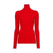 Rode Geribbelde Fox Top Proenza Schouler , Red , Dames