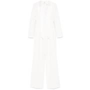 Witte Jumpsuit met Achterritssluiting Elisabetta Franchi , White , Dam...