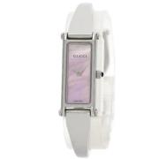 Pre-owned Leather watches Gucci Vintage , Pink , Dames