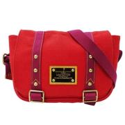 Pre-owned Canvas handbags Louis Vuitton Vintage , Red , Dames