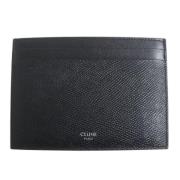 Pre-owned Leather wallets Celine Vintage , Black , Dames