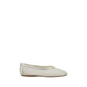 Mesh Strass Ballerinas Forte Forte , White , Dames