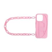 Hoes voor iPhone 16 Pro Diesel , Pink , Unisex