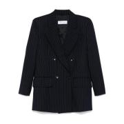 Stijlvolle Blazers voor Een Tijdloze Look Max Mara , Blue , Dames