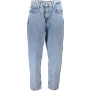 Blauwe Katoenen Jeans & Broek Tommy Hilfiger , Blue , Dames