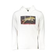 Elegant langemouwensweatshirt wit Cavalli Class , White , Heren