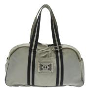 Pre-owned Canvas travel-bags Chanel Vintage , Gray , Dames