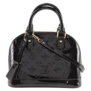 Pre-owned Canvas handbags Louis Vuitton Vintage , Black , Dames