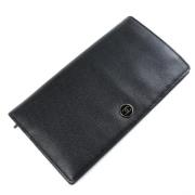 Pre-owned Leather wallets Chanel Vintage , Black , Dames