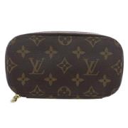 Pre-owned Canvas pouches Louis Vuitton Vintage , Brown , Dames