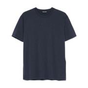 Blauwe Polo's en T-shirts, Korte Mouwen Tom Ford , Blue , Heren