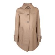 Katoenen trenchcoat, enkelrij Herno , Beige , Dames