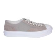 Grijze Sneakers Klassieke Vetersluiting Stijl Givenchy , Gray , Heren