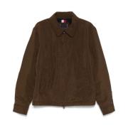 Chocoladebruine ritsjas lange mouwen Tommy Hilfiger , Brown , Heren