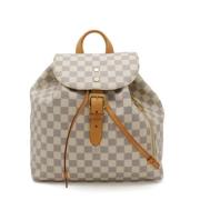 Pre-owned Canvas backpacks Louis Vuitton Vintage , Beige , Dames