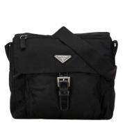 Pre-owned Nylon shoulder-bags Prada Vintage , Black , Dames