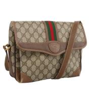 Pre-owned Canvas gucci-bags Gucci Vintage , Beige , Dames