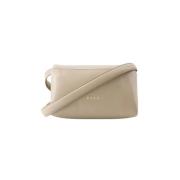 Leather shoulder-bags Marni , Beige , Dames