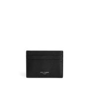 Zwart Open Bovenste Kaartsleuven Dolce & Gabbana , Black , Heren