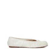 Witte Tabi Teen Platte Schoenen Maison Margiela , White , Dames