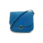 Pre-owned Fabric shoulder-bags Louis Vuitton Vintage , Blue , Dames