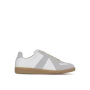 Witte Leren Replica Lage Sneakers Maison Margiela , White , Dames