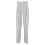 Geplooide broek in marine Theory , Gray , Dames