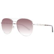 Zilveren Aviator Zonnebril voor Vrouwen Guess , Gray , Dames