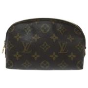 Pre-owned Canvas clutches Louis Vuitton Vintage , Brown , Dames