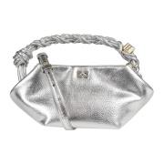 Mini Bou Tas in Trendy Stijl Ganni , Gray , Dames