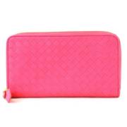 Pre-owned Leather wallets Bottega Veneta Vintage , Pink , Dames