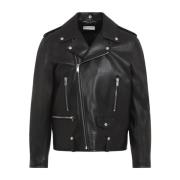 Zwarte Klassieke Bikerjas Saint Laurent , Black , Heren