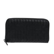 Pre-owned Leather wallets Bottega Veneta Vintage , Black , Dames