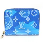 Pre-owned Canvas wallets Louis Vuitton Vintage , Blue , Dames