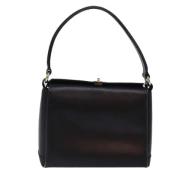 Pre-owned Leather handbags Gucci Vintage , Black , Dames